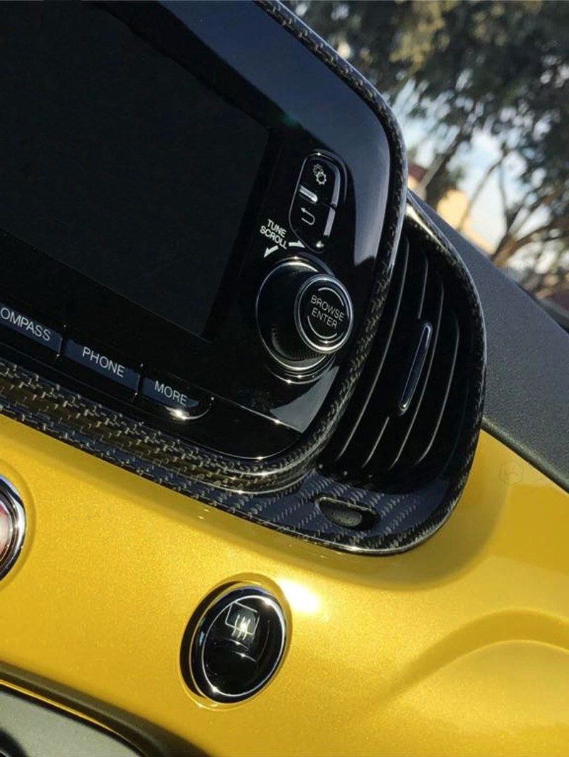 Carbon-Fiber-Abarth-595-2016-Audio-system-Frame-Cover-SKU-FT500-69-2 Koshi Carbon Audio System Frame Cover