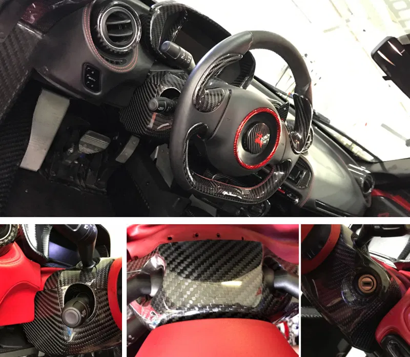 Carbon-fiber-Alfa-Romeo-4C-steering-wheel-shroud-SKU-AR4C-022-7 Koshi Carbon Steering Wheel Shroud