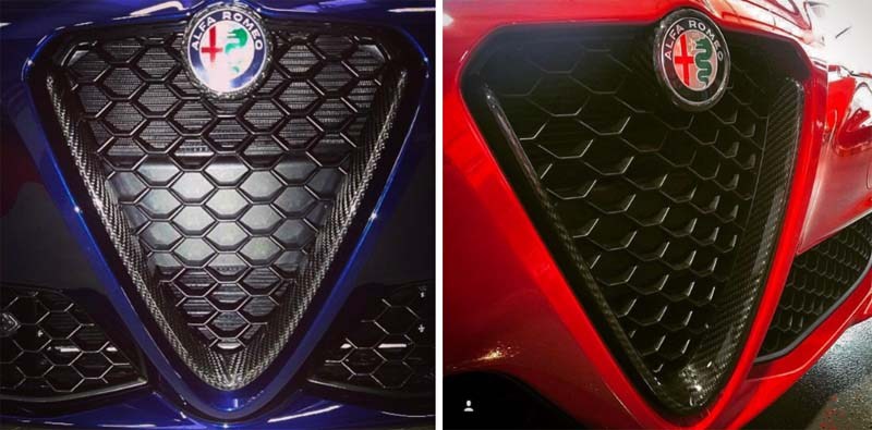 Koshi Carbon Front V Shield Emblem Grill Frame
