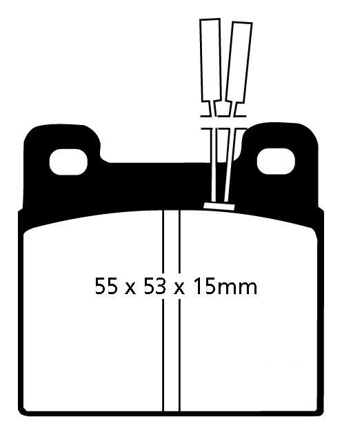 A0508 EBC Blackstuff Brake pads rear