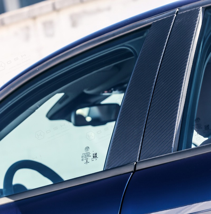 Koshi Carbon B Door Pillars Frame Trim