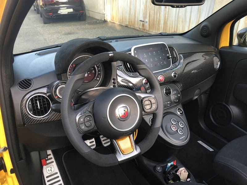 ABARTH-595-2016-Dashboard-1 Koshi Carbon Dashboard cover