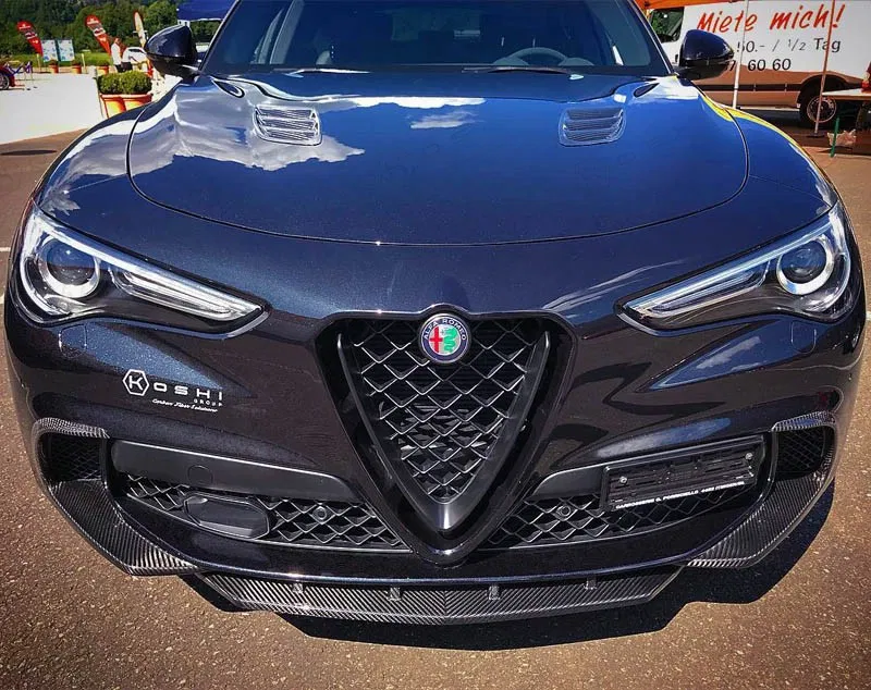 Alfa-Romeo-Stelvio-Front-Splitter-5 Koshi Carbon Front Schwert