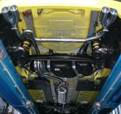 Fiat_500_TWINair_sottovettura Ragazzon Duplex-Endschalldämpfer 2x 70mm rund Sport Line versetzt