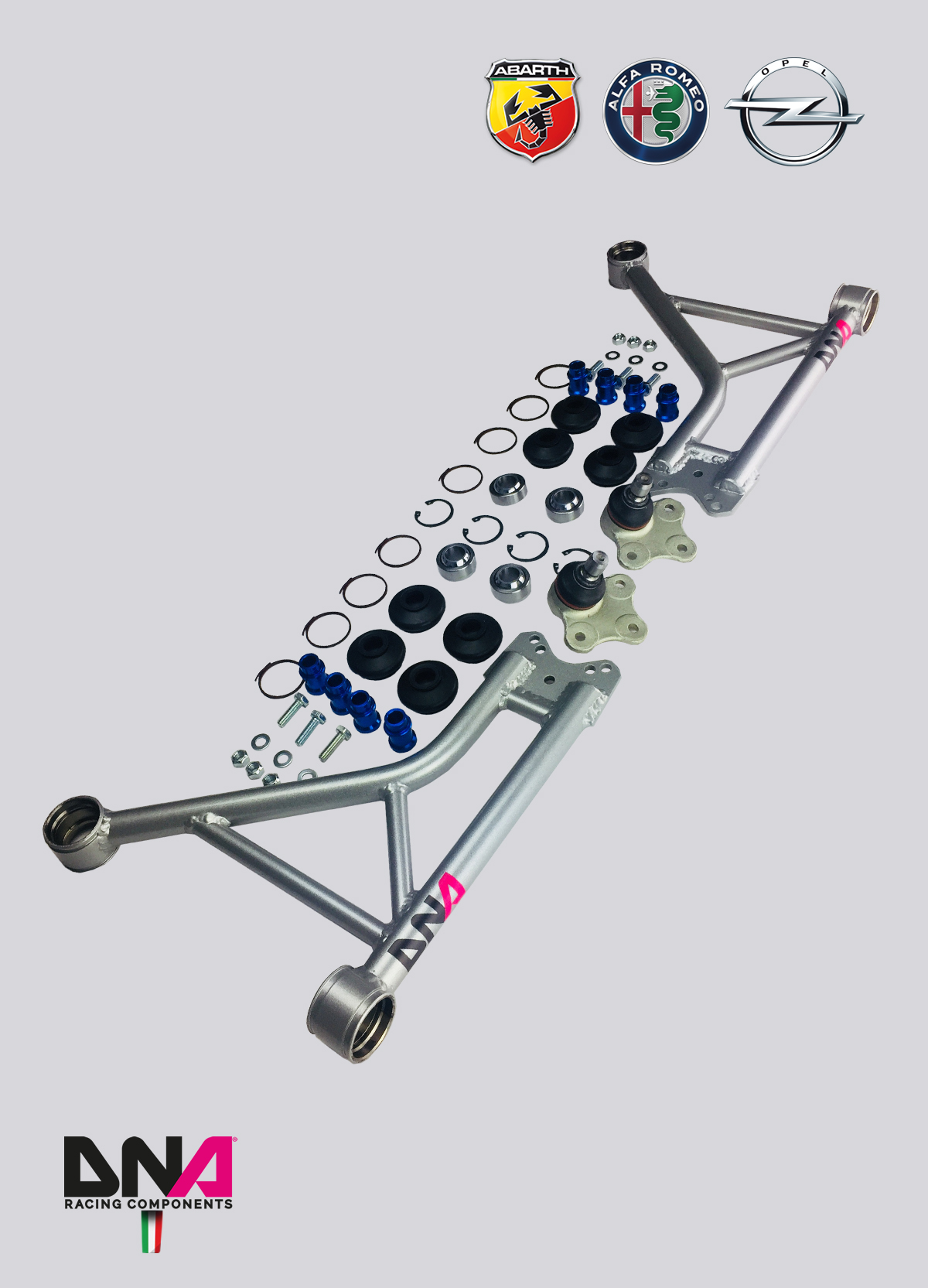 DNA Racing Front Suspension Arms Kit
