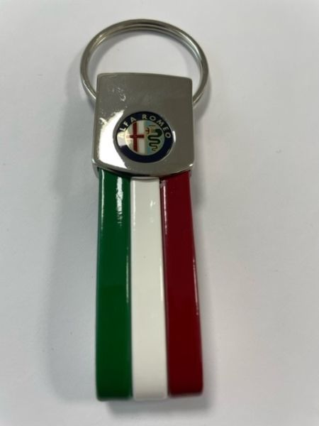 Keychain Alfa Romeo Logo up to 2016 Tricolore