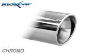 Inoxcar rear pipes without silencer 1x 100mm round X-Race le+ri