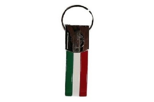 Keychain Alfa Romeo Tricolore Logo eingraviert